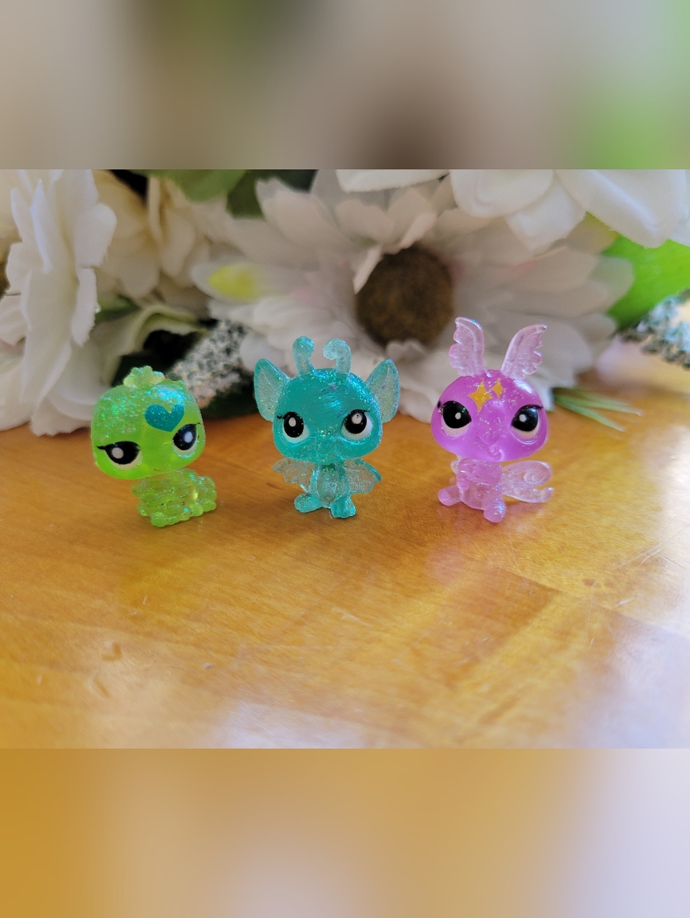 Littlest Pet Shop LPS Moonlite Fairies Mini Glitter Fairy #2812 #2813 #2818